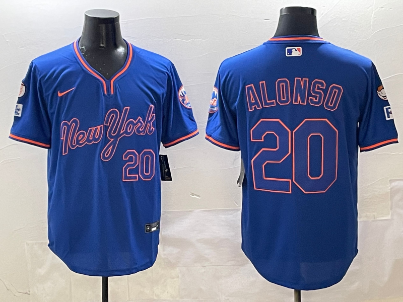 Men's New York Mets Pete Alonso #20 Royal Alternate Jersey